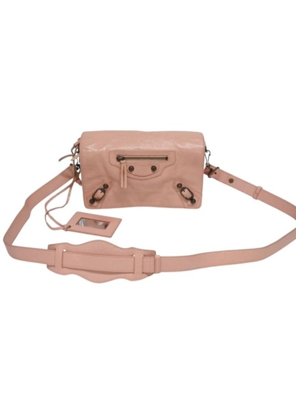 Balenciaga Shoulder Bag Classic Tool Kit Leather Pink